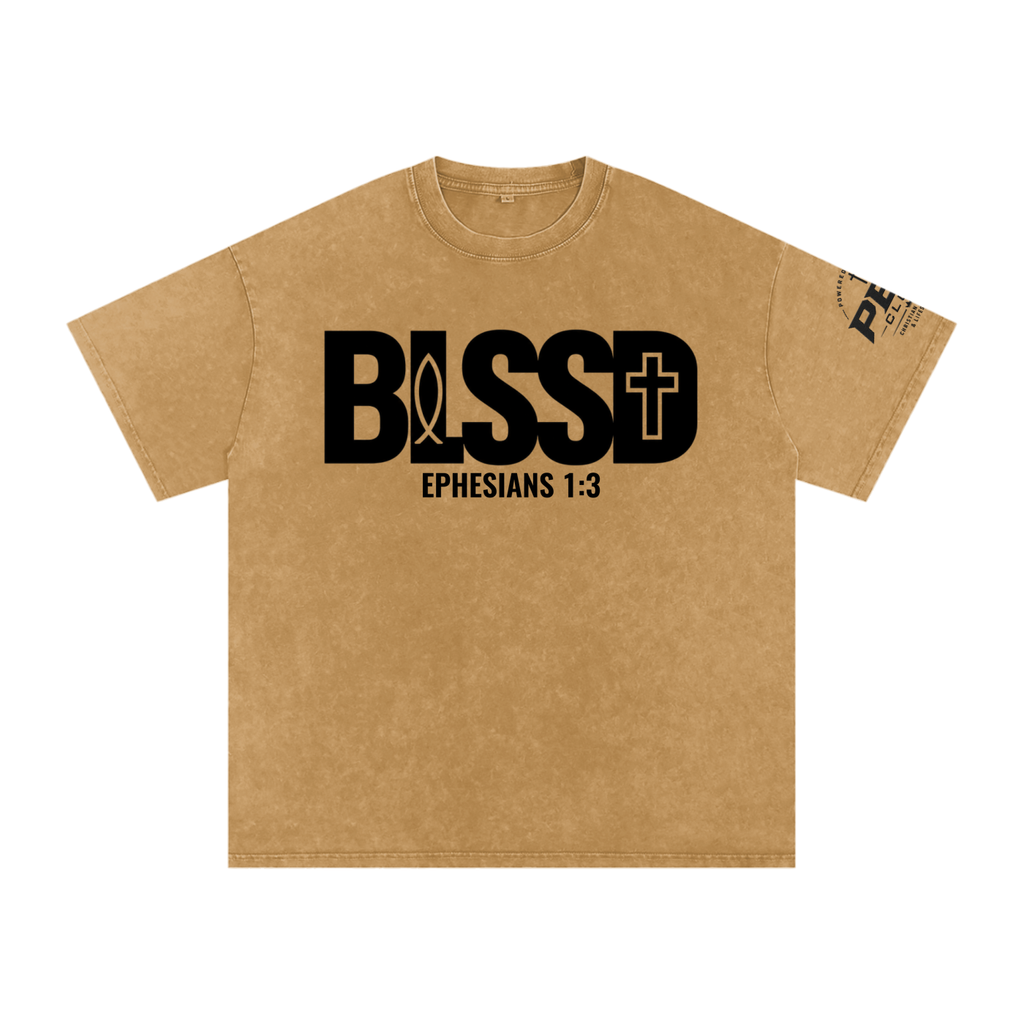 BLSSD Snow Washed Oversized Cotton T-Shirt