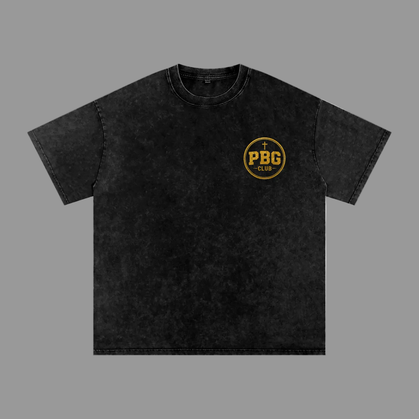 POWERED BY GOD GOLD DESIGN TEE