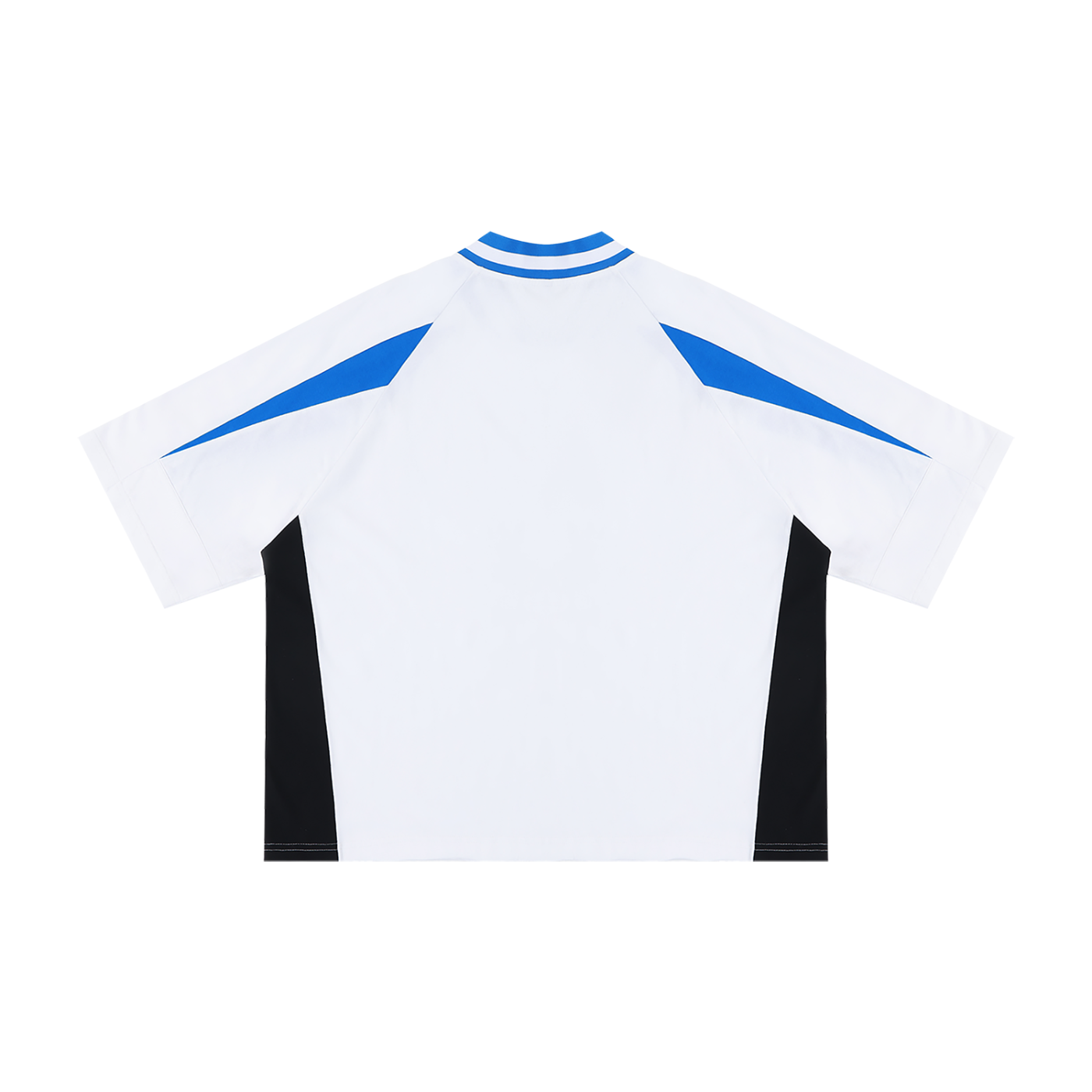 Y2K STYLE POWERED BY GOD LOGO Oversize Box V-neck Tee