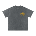 GOLD POWERED BY GOD LOGO Oversized T-Shirt