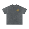 GOLD POWERED BY GOD LOGO Oversized T-Shirt