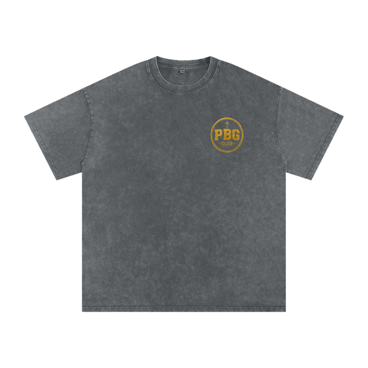GOLD POWERED BY GOD LOGO Oversized T-Shirt